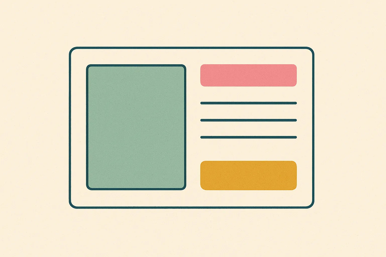 Ilustracja: karta produktu z informacjami ułożonymi w kolejności decyzji zakupowej.